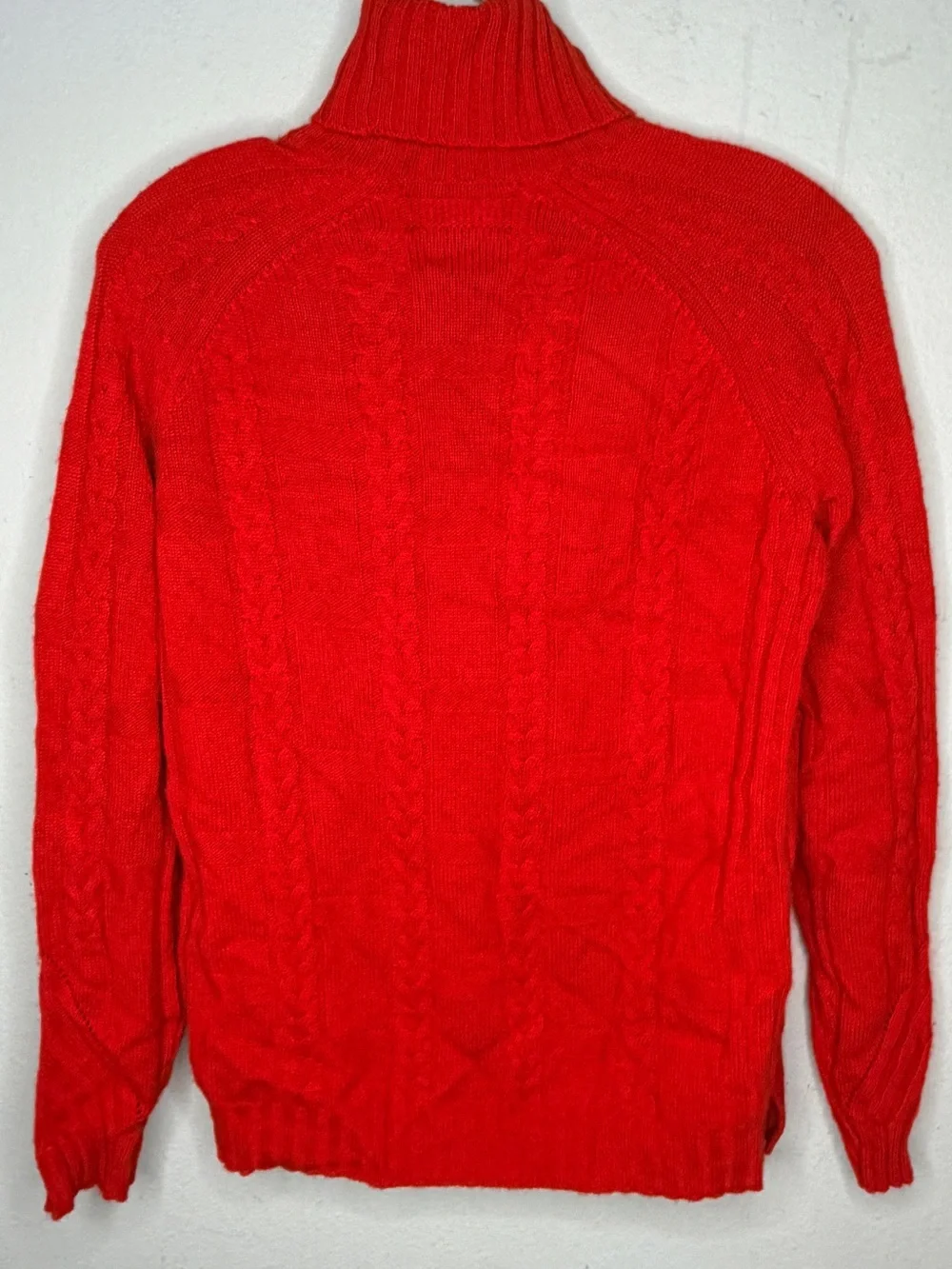 Overland Red Cashmere Turtleneck Sweater